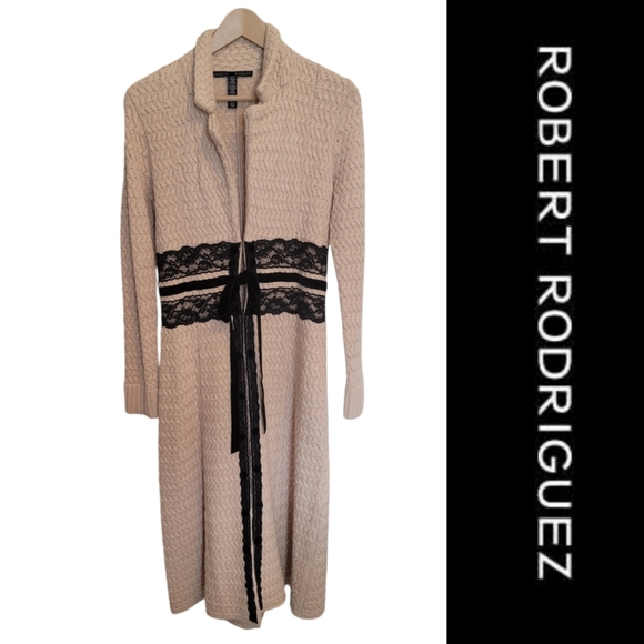 Robert Rodriguez Longline Knit Cardigan Coat